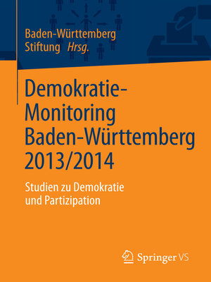 cover image of Demokratie-Monitoring Baden-Württemberg 2013/2014